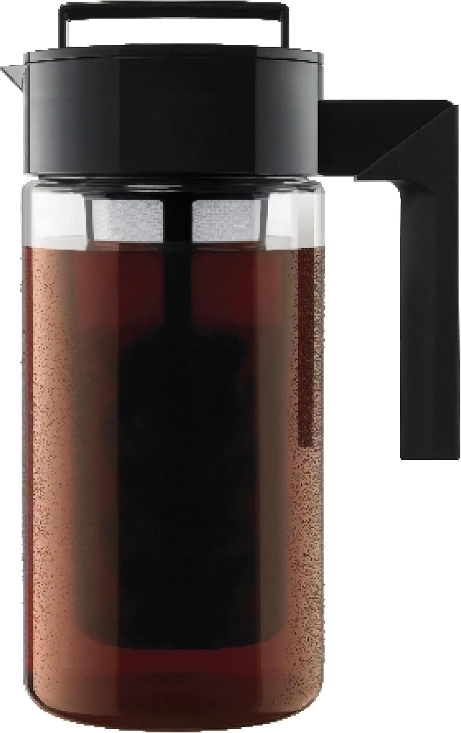 Takeya Deluxe Cold Brew Coffee Maker, BPA-Free Tritan Pitcher, 1 Quart, Black