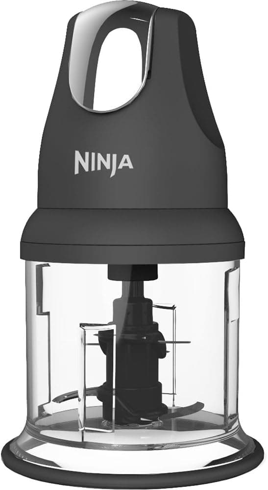 Ninja Food Chopper Express Chop with 200-Watt, 16-Ounce Bowl for Mincing, Chopping, Grinding (NJ110GR), Gray
