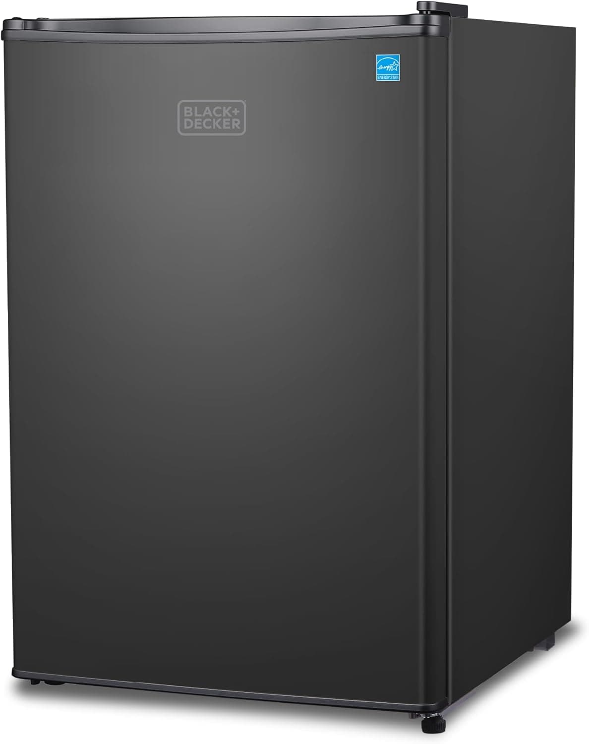 BLACK+DECKER Compact Refrigerator Energy Star Single Door Mini Fridge with Freezer, 2.5 Cu Ft, 