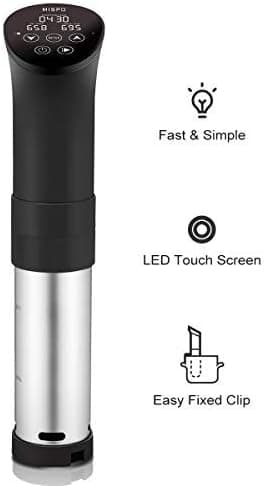 MISPO Sous Vide Cooker 1000W Immersion Circulator LED Touch Display
