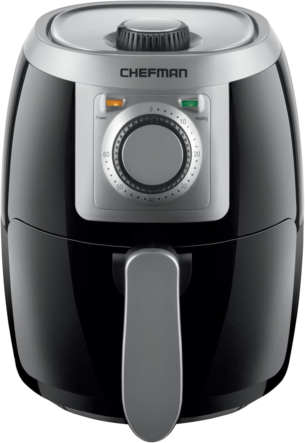 CHEFMAN Small Compact Air Fryer, 2 Qt, Black