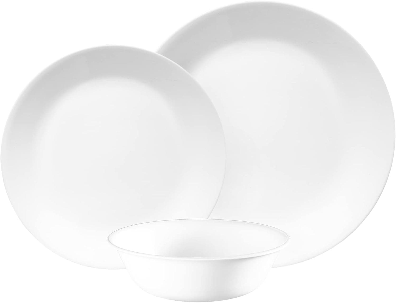 Corelle Winter Frost White 12-Piece Dinnerware Set, Service for 4