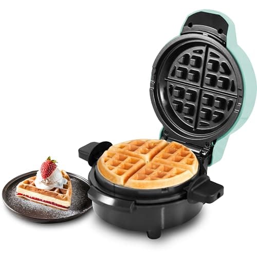 Elite Gourmet EWM380M Nonstick Stuffed Waffle Maker, 1.5-Inch Jumbo, Mint