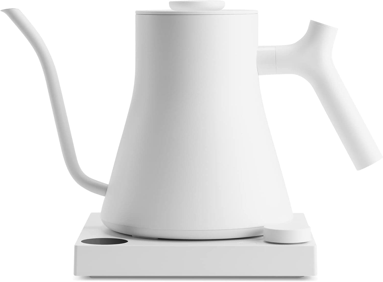 Fellow Stagg EKG Pro Gooseneck Electric Kettle, Brew Timer, 0.9 Liter, To-the-Degree Temp Control, Color LCD, Matte White