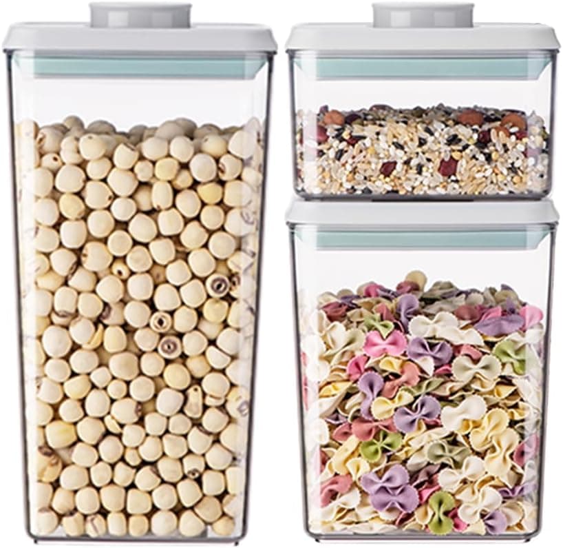 Food Storage Containers with Lids Airtight 3 Pcs, BPA-Free Leakproof Stackable Pop Containers