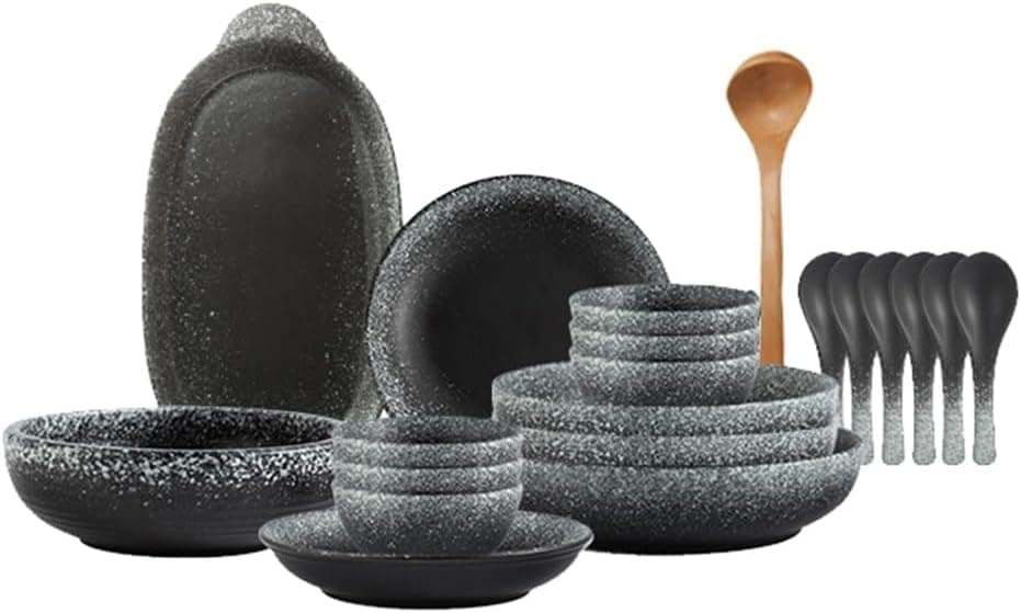 SDVantage Stackable Ceramic Dinnerware Set, 20 Pieces
