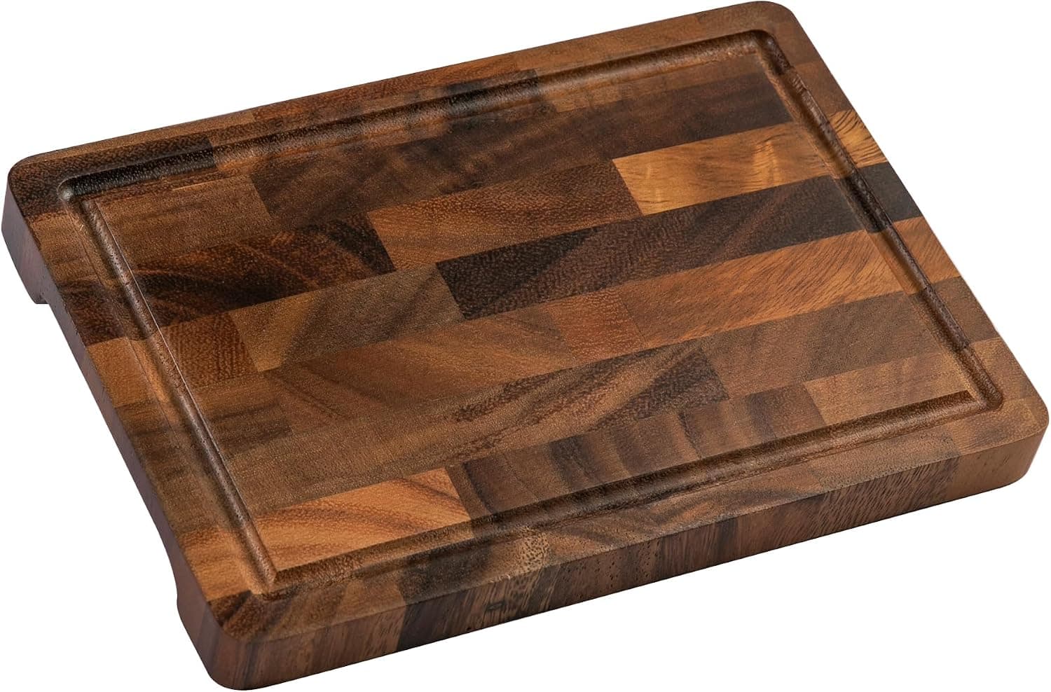 FYCTIO Walnut Wood Cutting Board, Small End Grain, Compact Size 9"x6"x0.8"