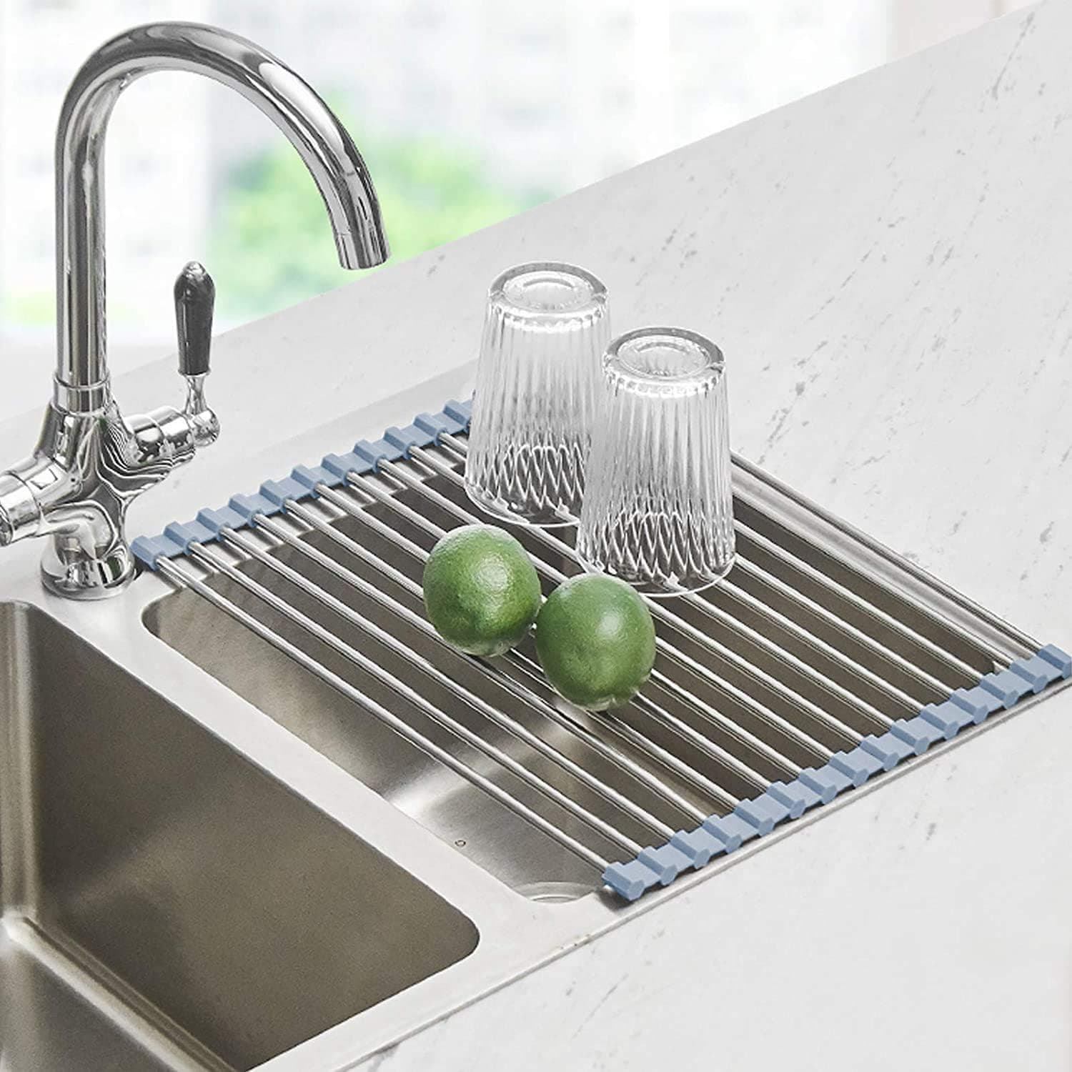 Seropy Roll-Up Dish Drying Rack (Stainless Wire)