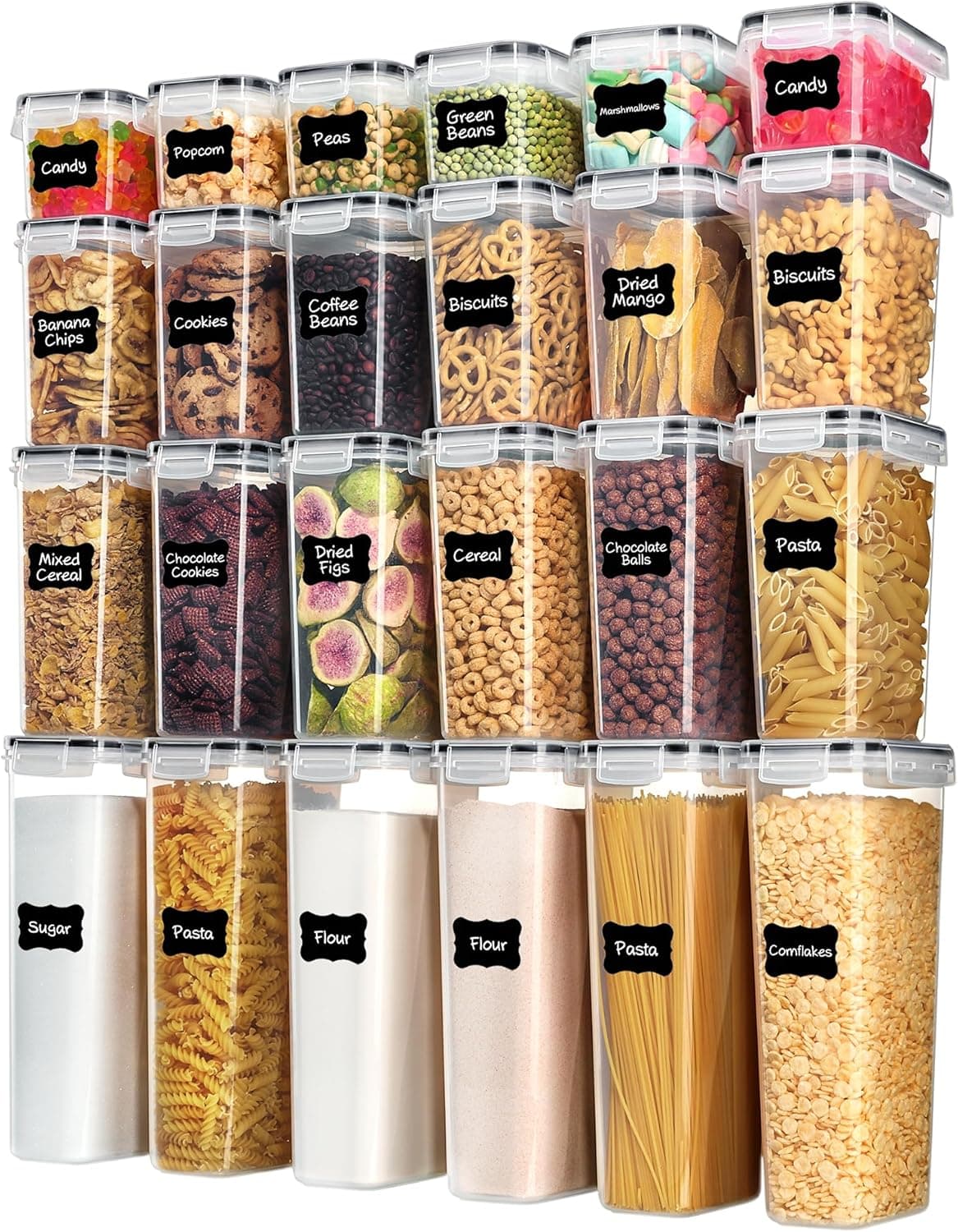 Vtopmart Airtight Food Storage Containers (24-Piece)
