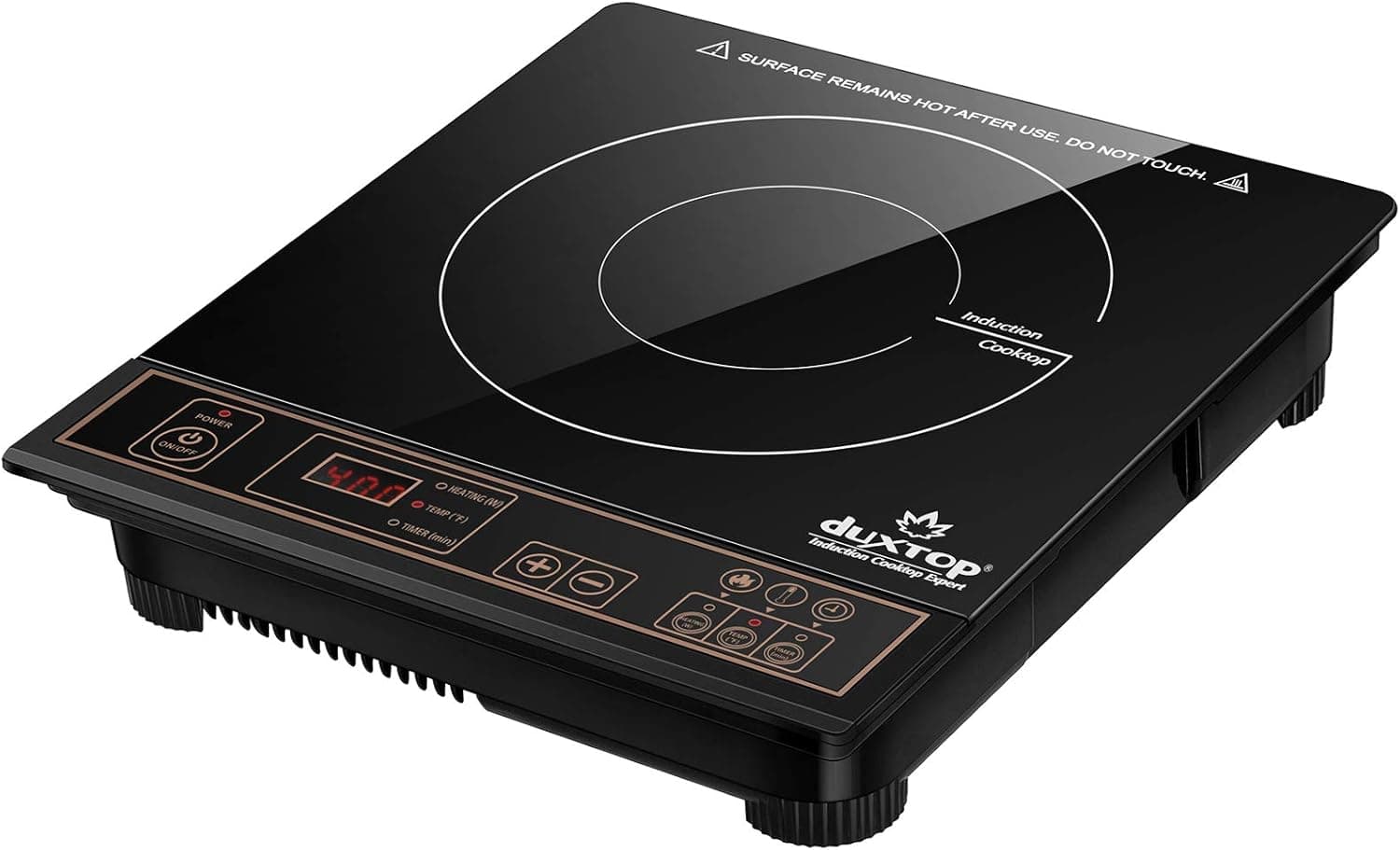 Duxtop 1800W Portable Induction Cooktop Countertop Burner, Gold 8100MC