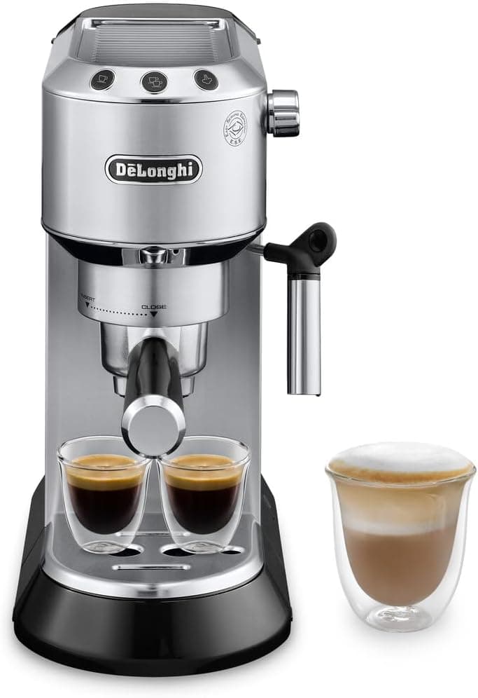 De'Longhi Dedica EC680M Espresso Machine with Manual Milk Frother