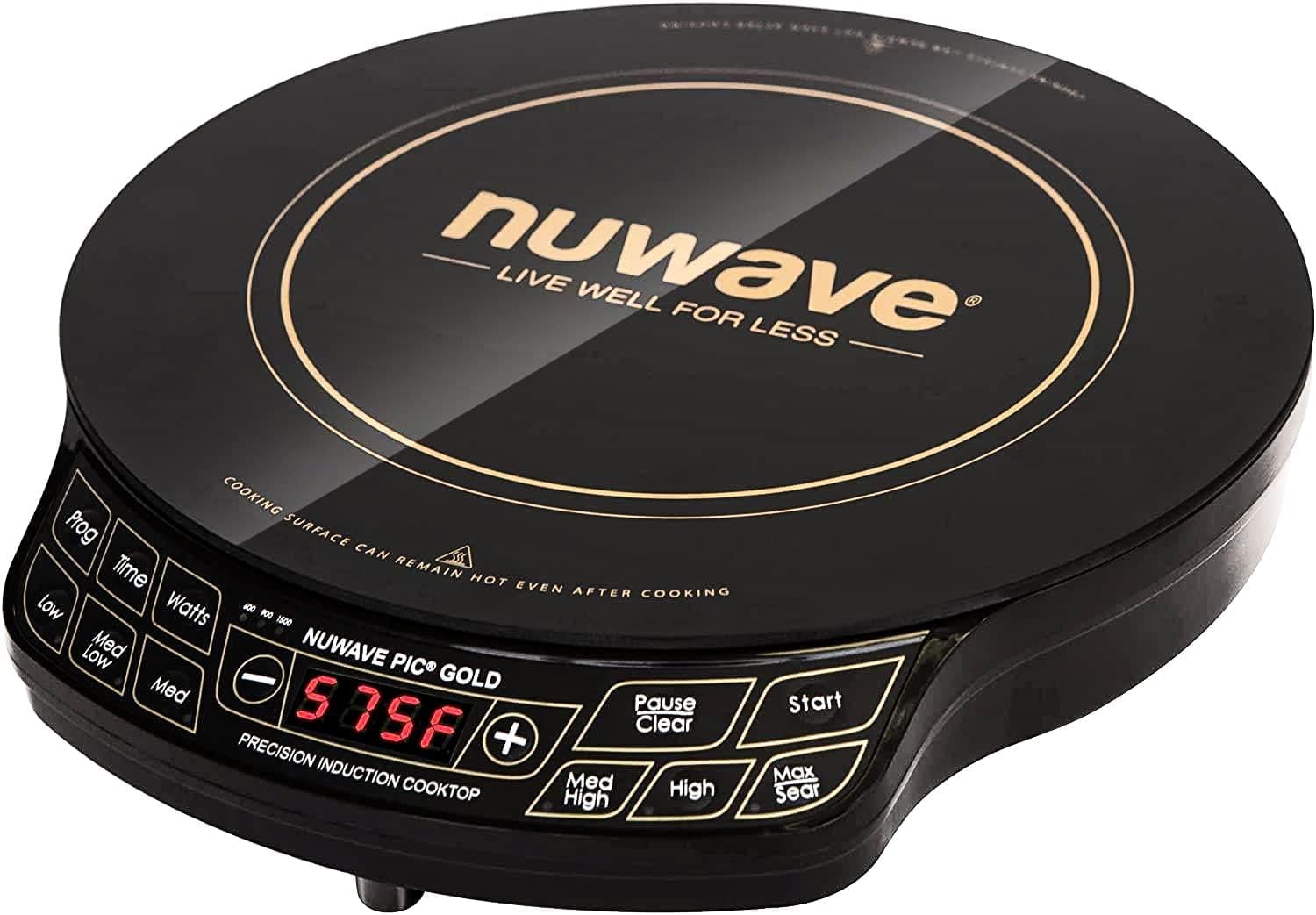 Nuwave Gold Precision Induction Cooktop, Portable, 8" Heating Coil