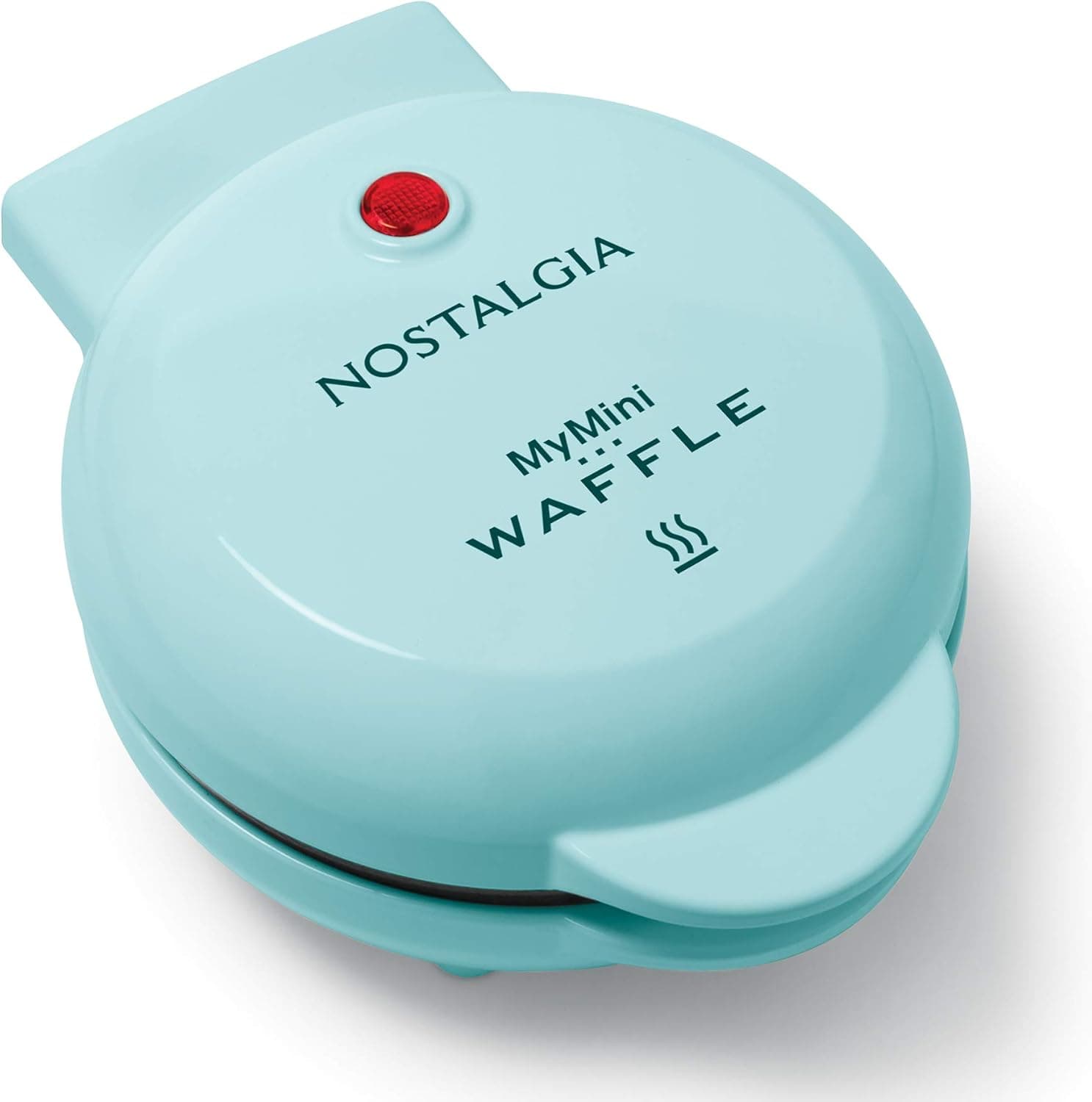 Nostalgia MyMini Personal Electric Waffle Maker, 5-Inch (Aqua)