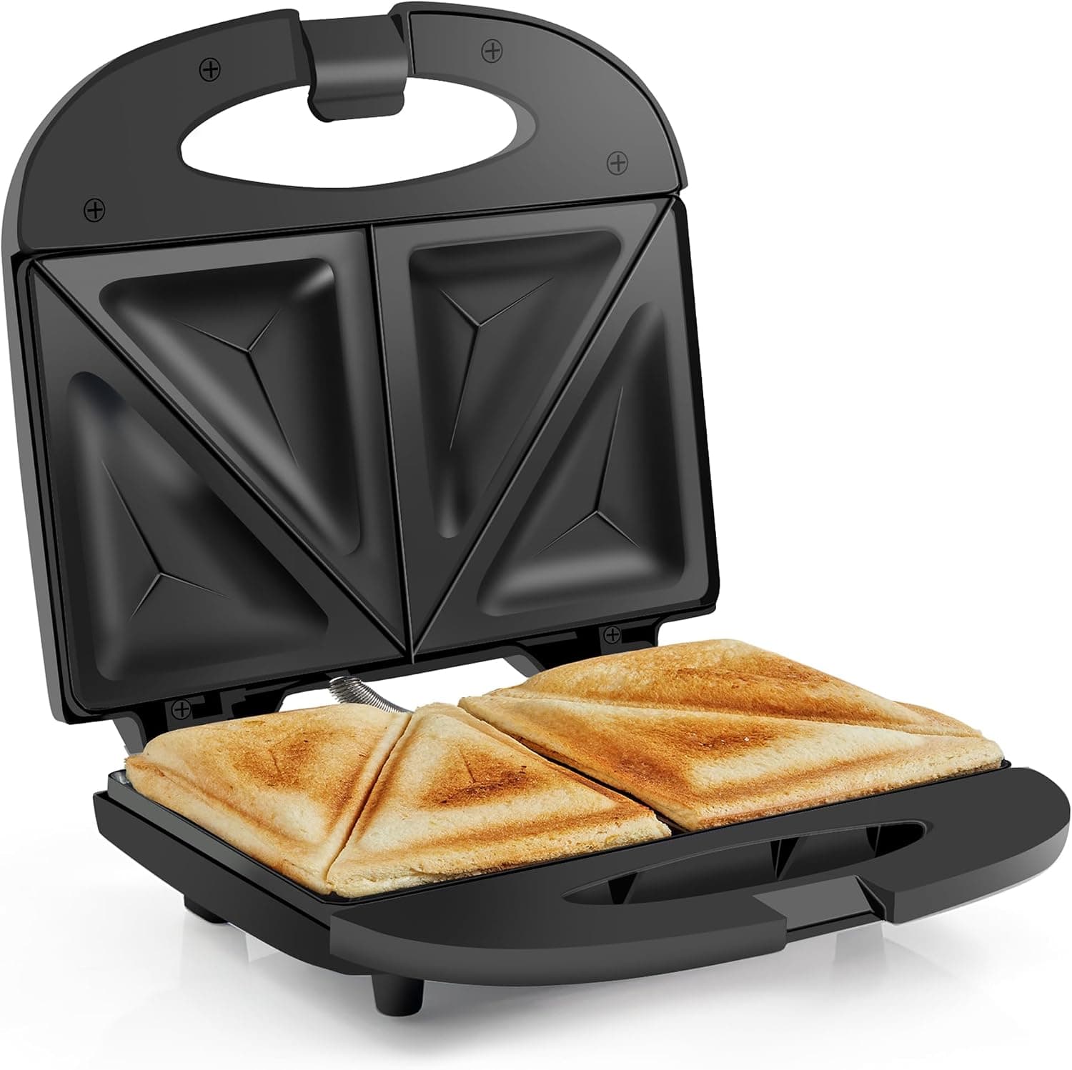 Elite Gourmet ESM2207 Sandwich Panini Maker, 2 Slice, Black