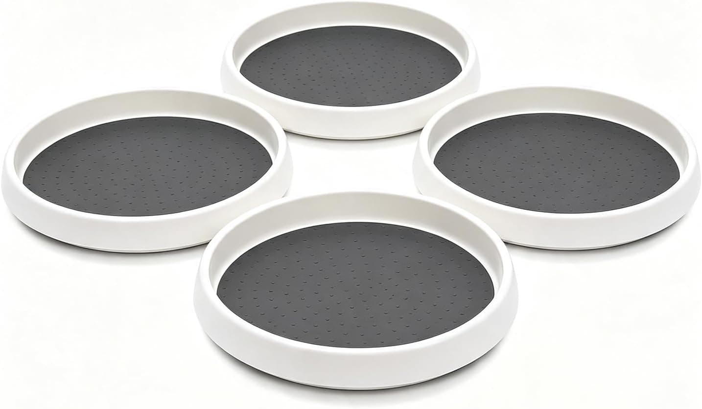 Lazy Susan Organizers 4 Set of 10 Inch Turntables for Cabinet, Pantry
