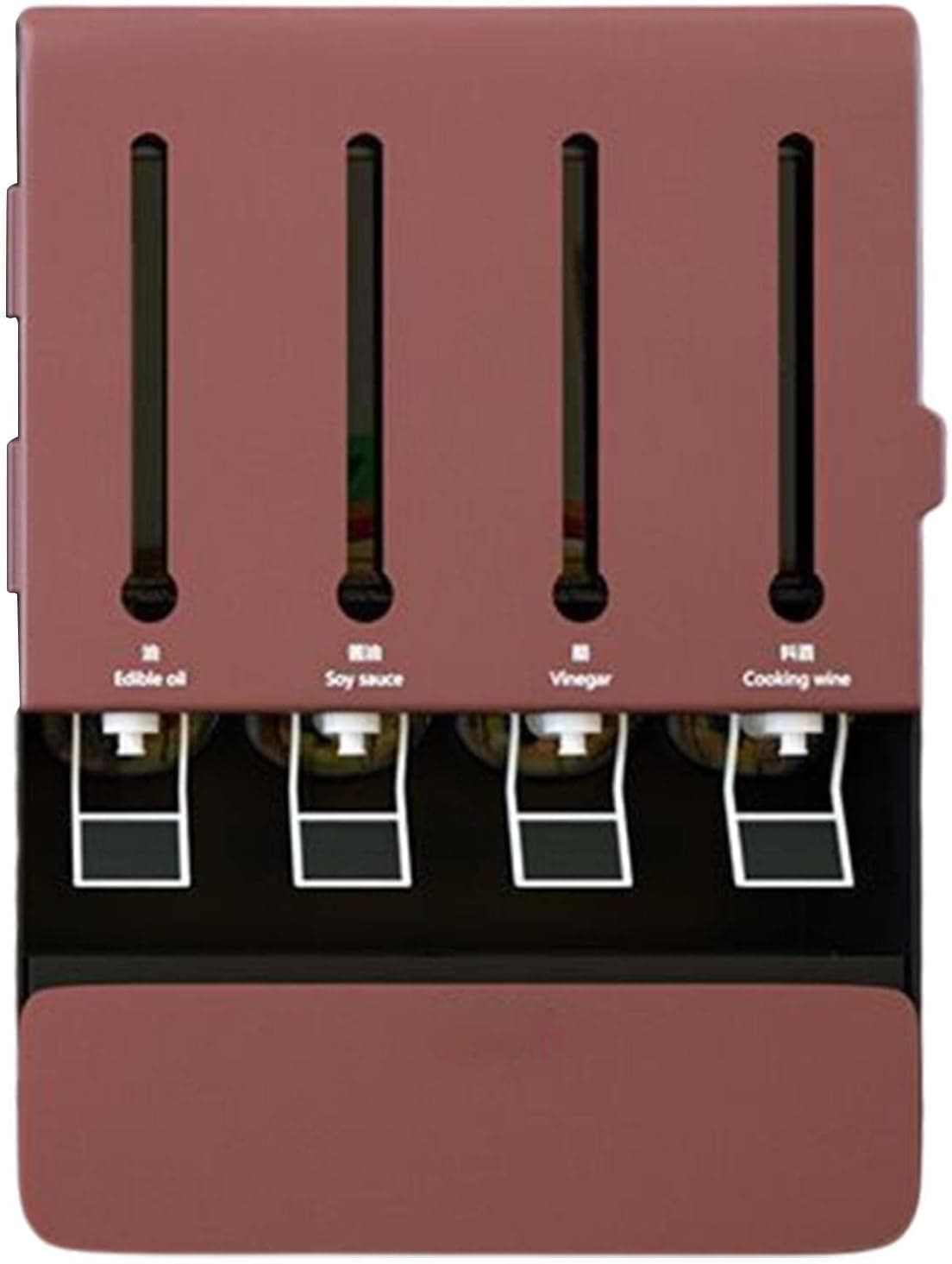 Wall Mount Spice Rack Organizer, Oil and Vinegar Storage Dispenser, Seasoning Wall Rack