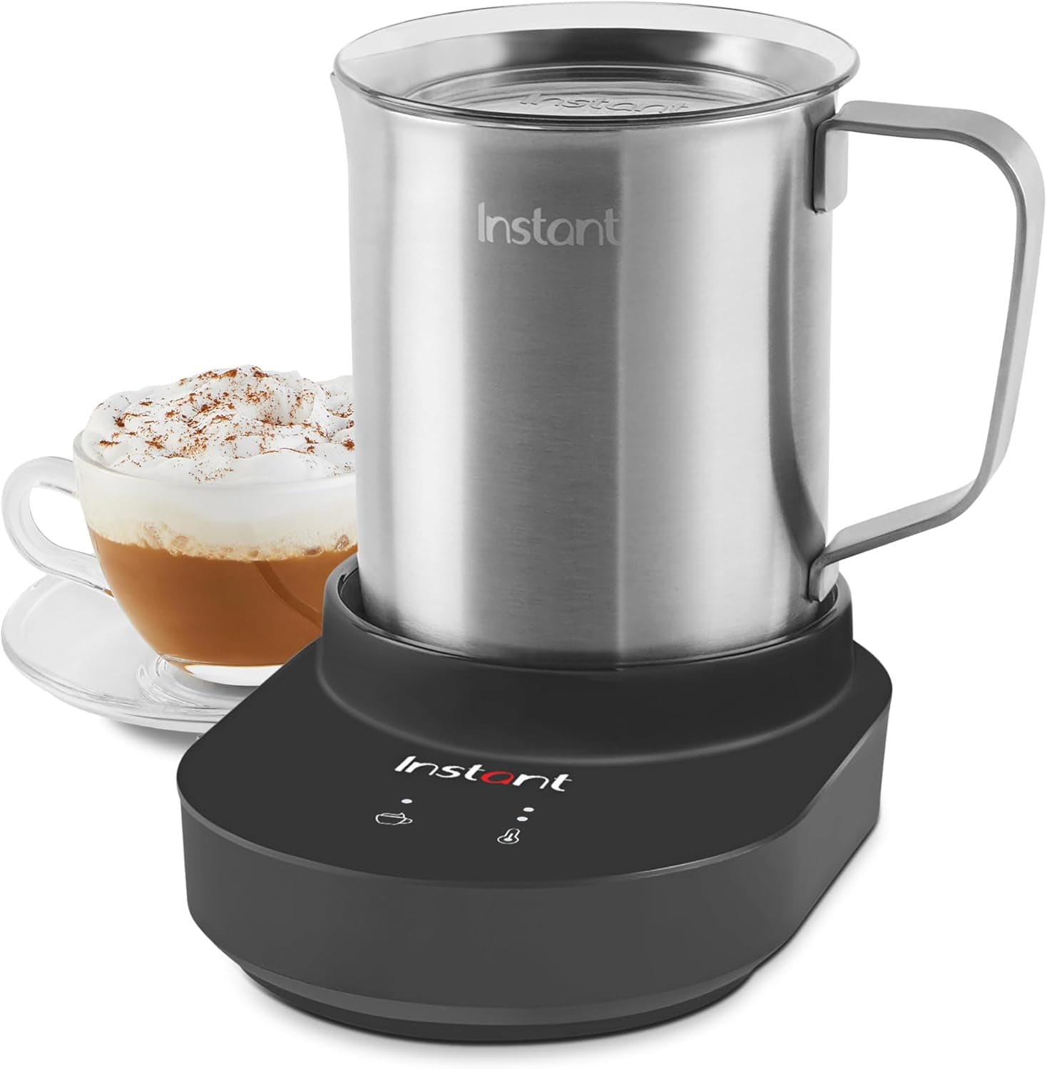 Instant MagicFroth 9-in-1 Electric Milk Steamer and Frother, 17oz