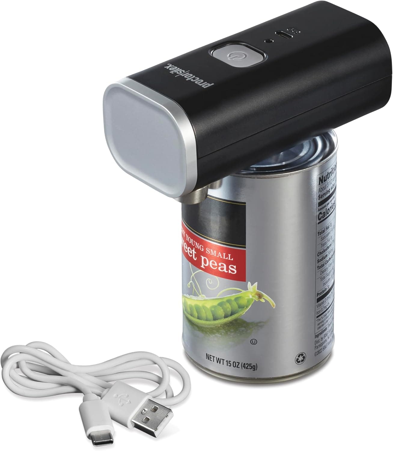 Proctor Silex Automatic Cordless USB Rechargeable Electric Can Opener